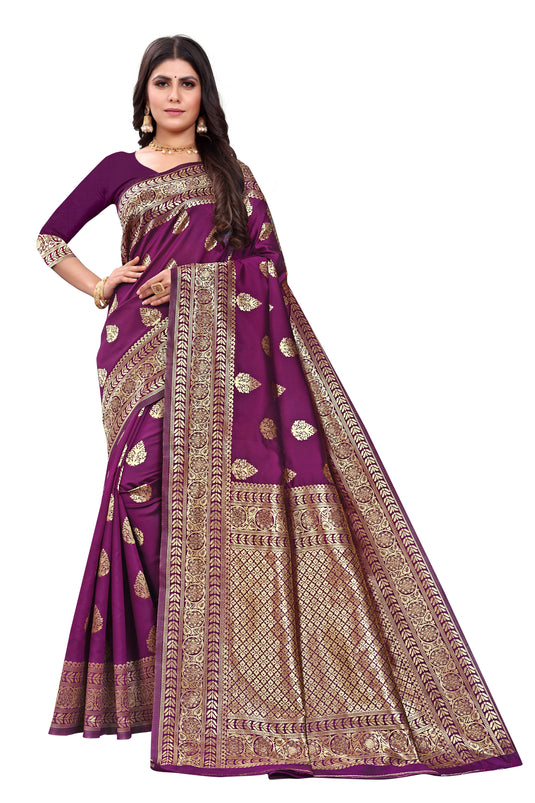 Banarasi Jacquard Silk Saree - thevendorvilla