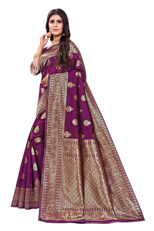 Banarasi Jacquard Silk Saree - thevendorvilla