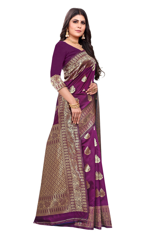 Banarasi Jacquard Silk Saree - thevendorvilla