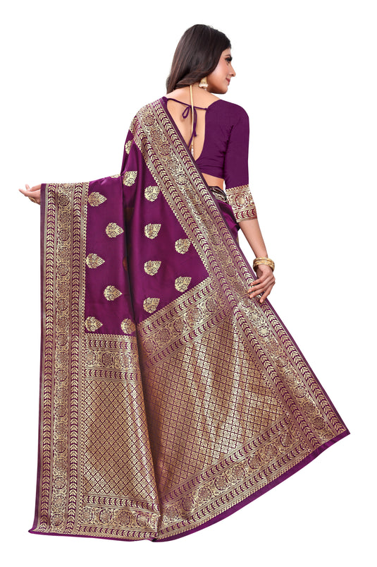 Banarasi Jacquard Silk Saree - thevendorvilla