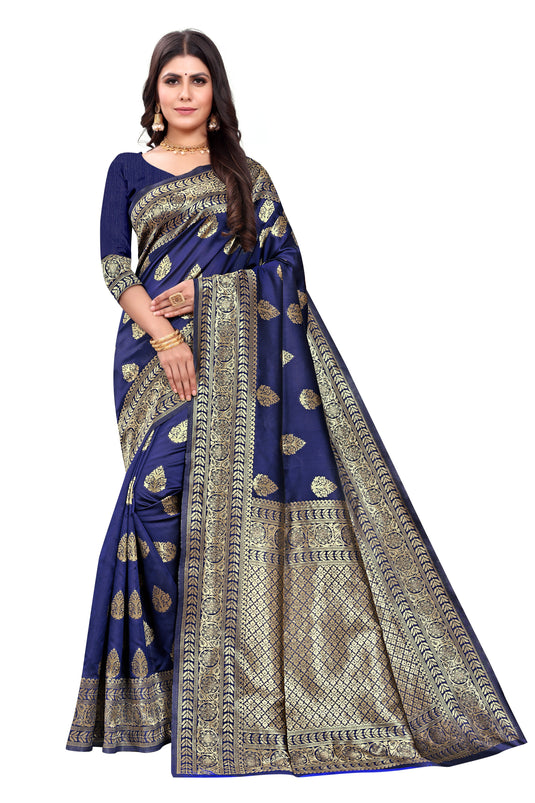 Banarasi Jacquard Silk Saree - thevendorvilla