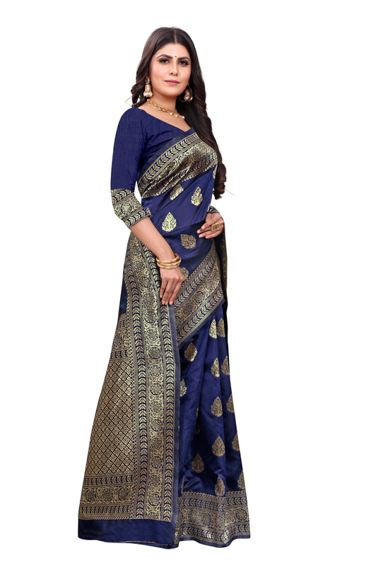 Banarasi Jacquard Silk Saree - thevendorvilla