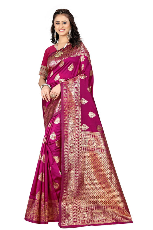 Banarasi Jacquard Silk Saree - thevendorvilla