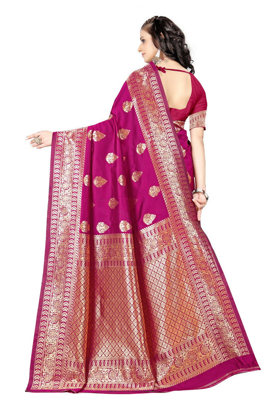 Banarasi Jacquard Silk Saree - thevendorvilla