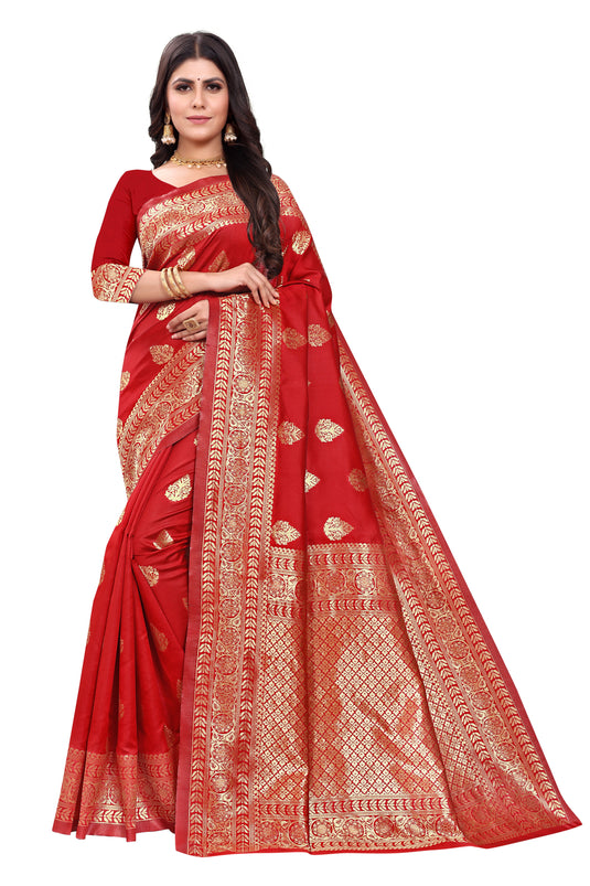 Banarasi Jacquard Silk Saree - thevendorvilla