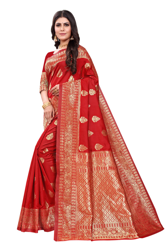 Banarasi Jacquard Silk Saree - thevendorvilla