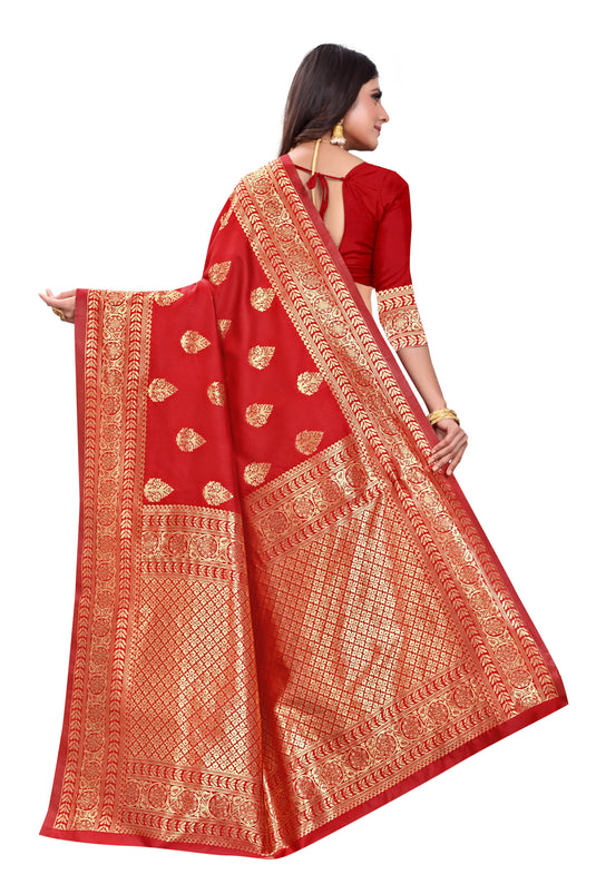 Banarasi Jacquard Silk Saree - thevendorvilla
