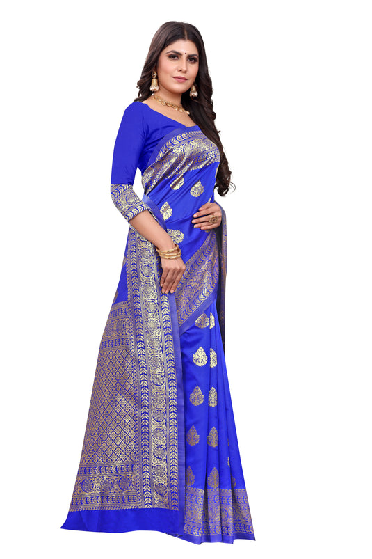 Banarasi Jacquard Silk Saree - thevendorvilla