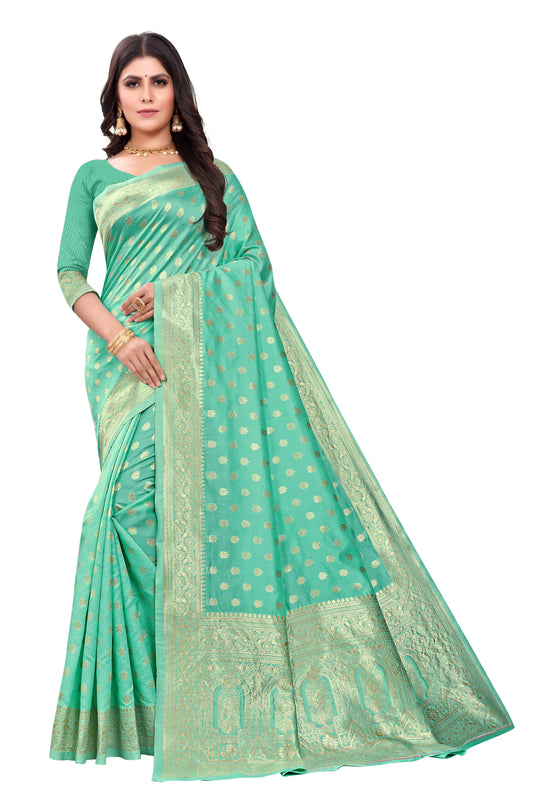 Banarasi Jacquard Silk Saree - thevendorvilla