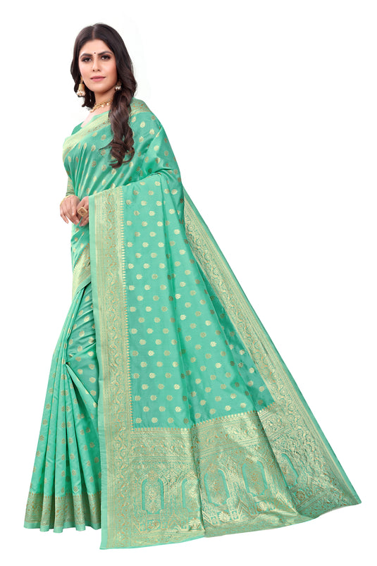 Banarasi Jacquard Silk Saree - thevendorvilla