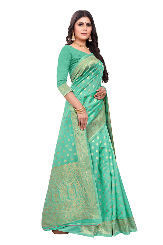Banarasi Jacquard Silk Saree - thevendorvilla