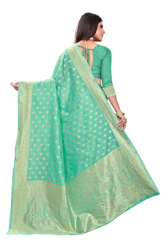 Banarasi Jacquard Silk Saree - thevendorvilla