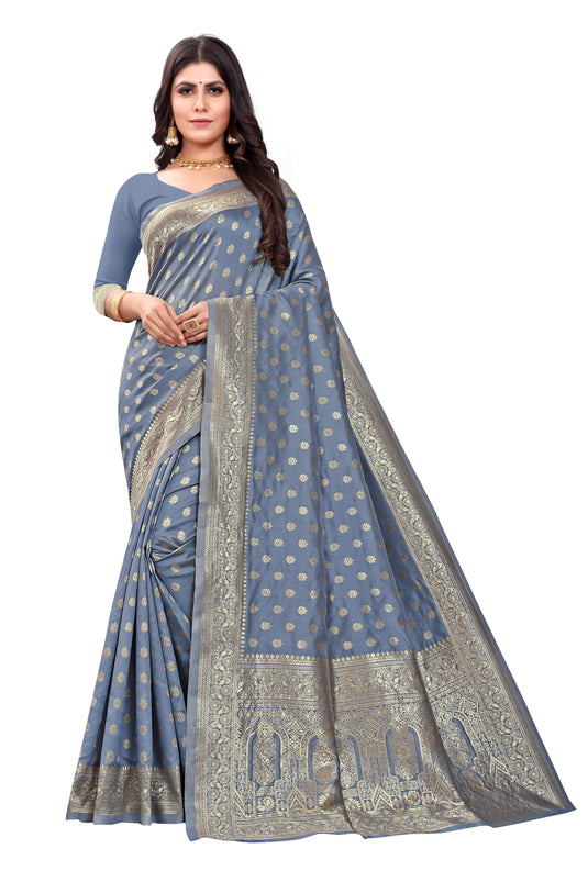 Banarasi Jacquard Silk Saree - thevendorvilla