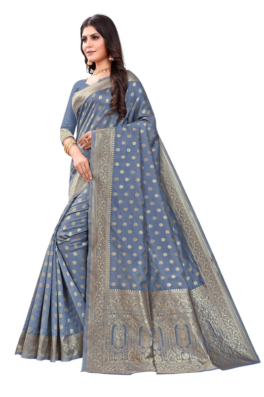 Banarasi Jacquard Silk Saree - thevendorvilla