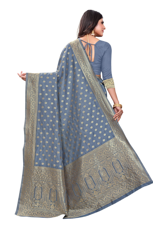 Banarasi Jacquard Silk Saree - thevendorvilla