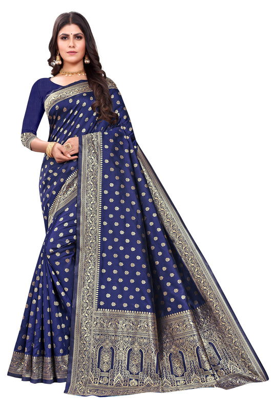 Banarasi Jacquard Silk Saree - thevendorvilla