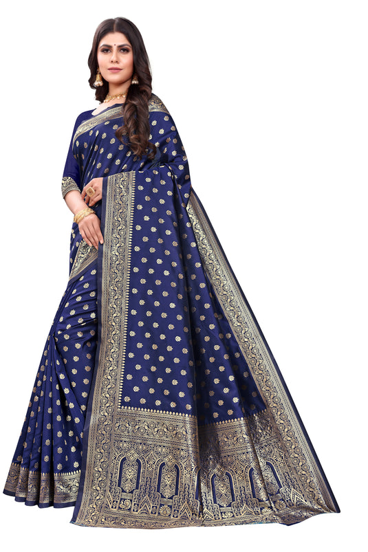 Banarasi Jacquard Silk Saree - thevendorvilla