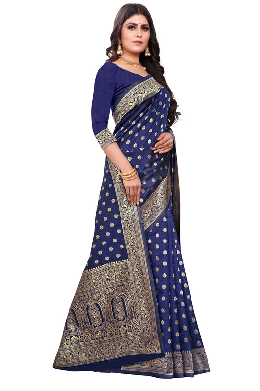 Banarasi Jacquard Silk Saree - thevendorvilla