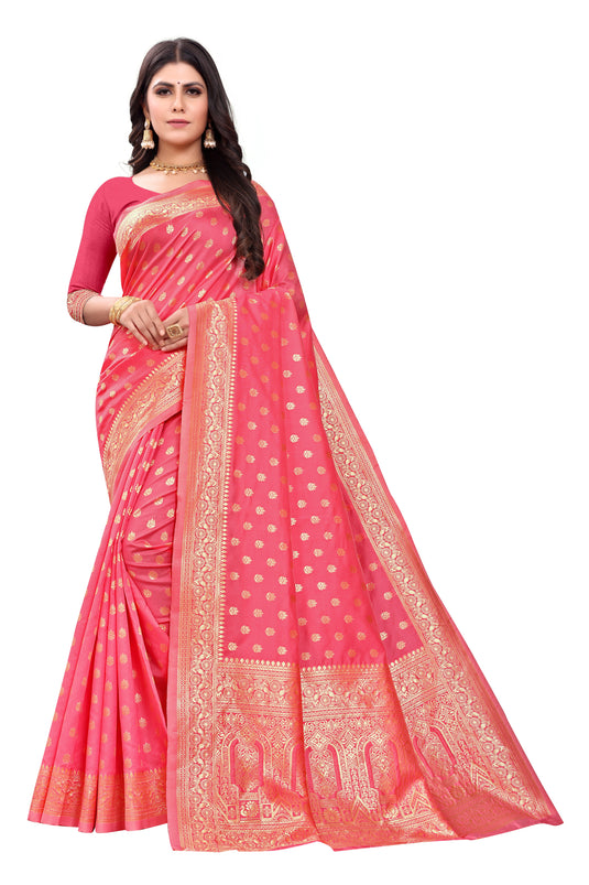 Banarasi Jacquard Silk Saree - thevendorvilla