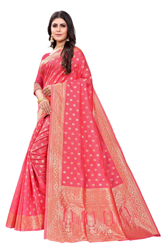 Banarasi Jacquard Silk Saree - thevendorvilla