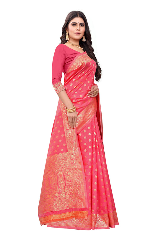 Banarasi Jacquard Silk Saree - thevendorvilla
