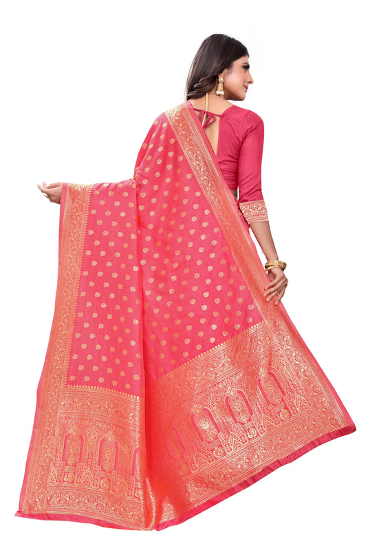 Banarasi Jacquard Silk Saree - thevendorvilla