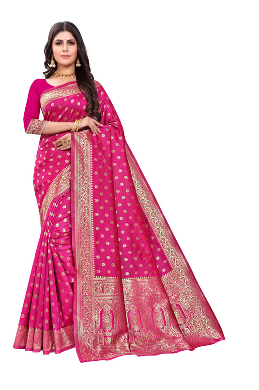 Banarasi Jacquard Silk Saree - thevendorvilla