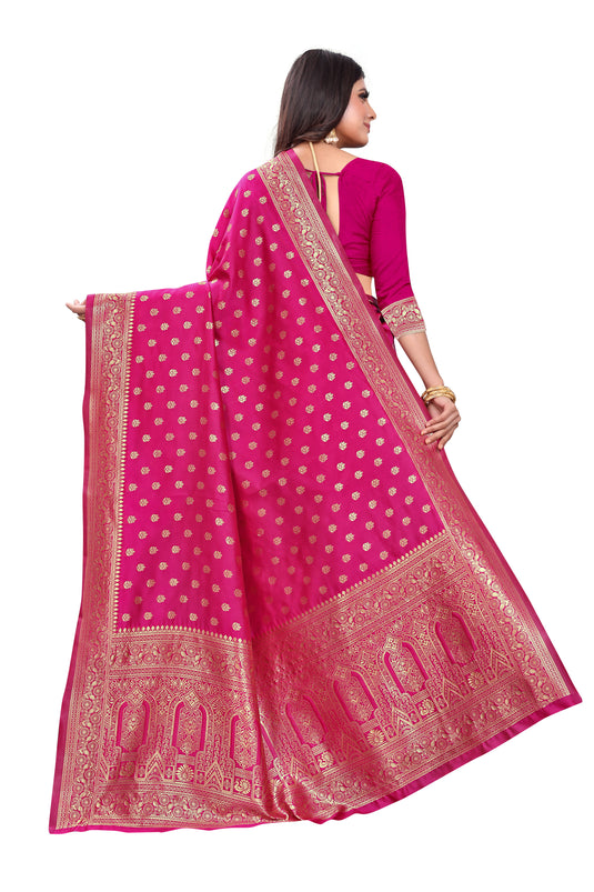 Banarasi Jacquard Silk Saree - thevendorvilla