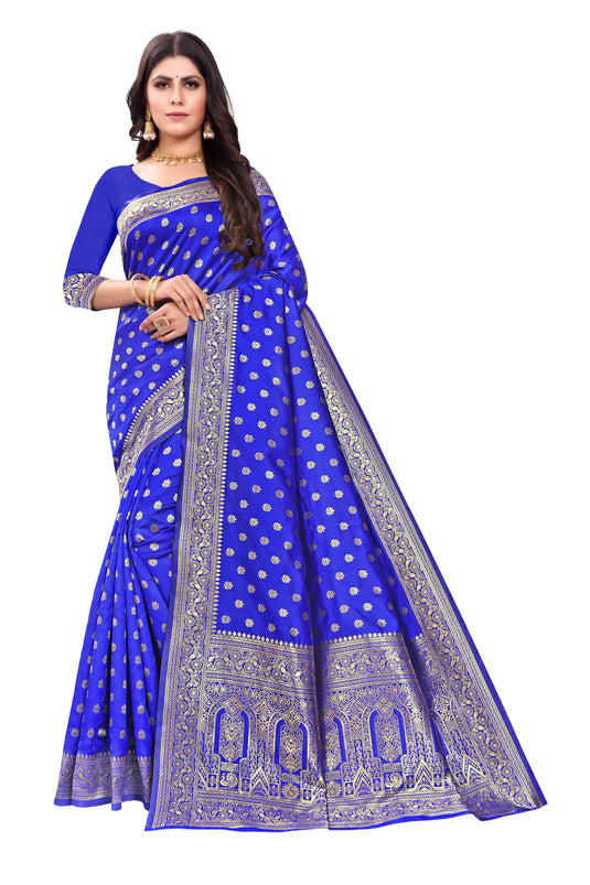 Banarasi Jacquard Silk Saree - thevendorvilla