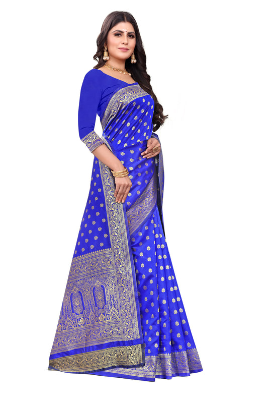Banarasi Jacquard Silk Saree - thevendorvilla