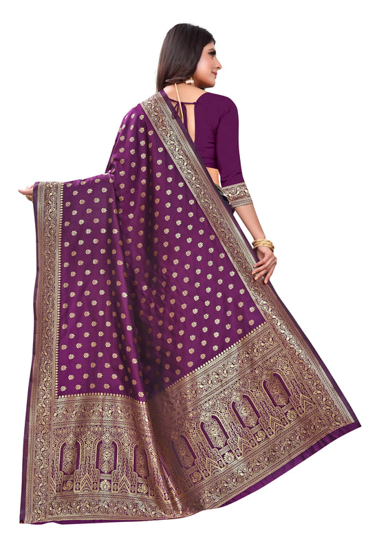 Banarasi Jacquard Silk Saree - thevendorvilla