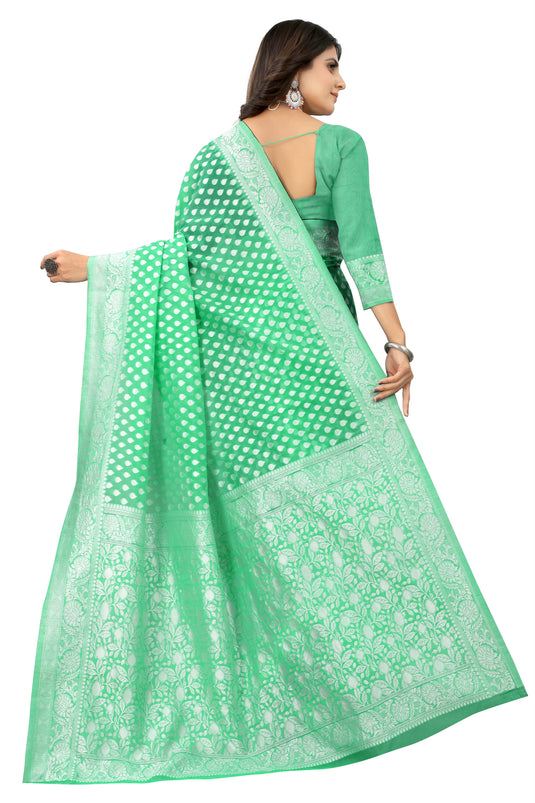 Banarasi Jacquard Silk Saree - thevendorvilla