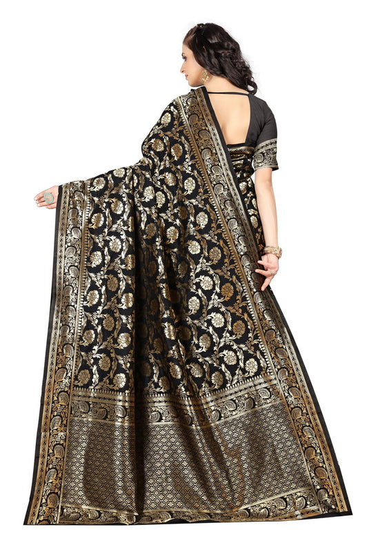 Banarasi Jacquard Silk Saree - thevendorvilla