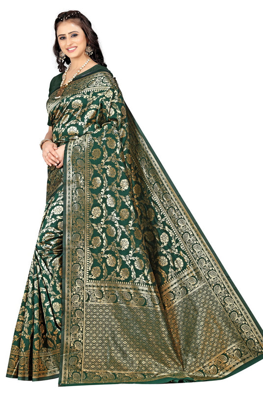 Banarasi Jacquard Silk Saree - thevendorvilla