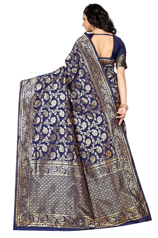 Banarasi Jacquard Silk Saree - thevendorvilla