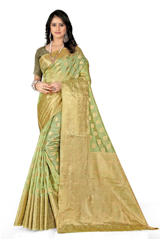 Enchanting Elegance: The Organza Symphony Saree - thevendorvilla