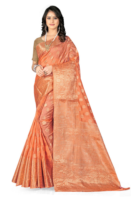 Enchanting Elegance: The Organza Symphony Saree - thevendorvilla