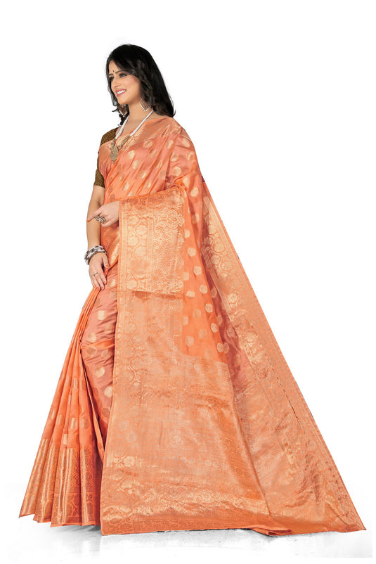 Enchanting Elegance: The Organza Symphony Saree - thevendorvilla