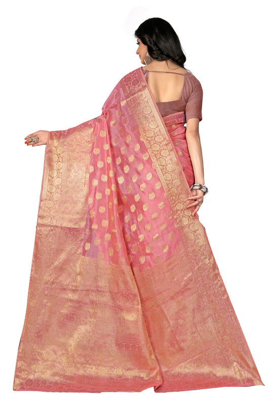 Enchanting Elegance: The Organza Symphony Saree - thevendorvilla