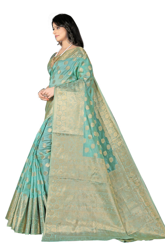Enchanting Elegance: The Organza Symphony Saree - thevendorvilla