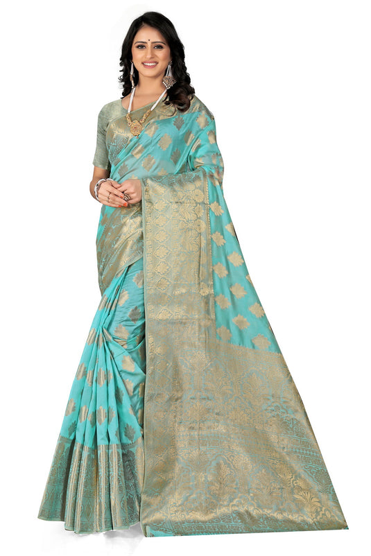 Enchanting Elegance: The Organza Symphony Saree - thevendorvilla