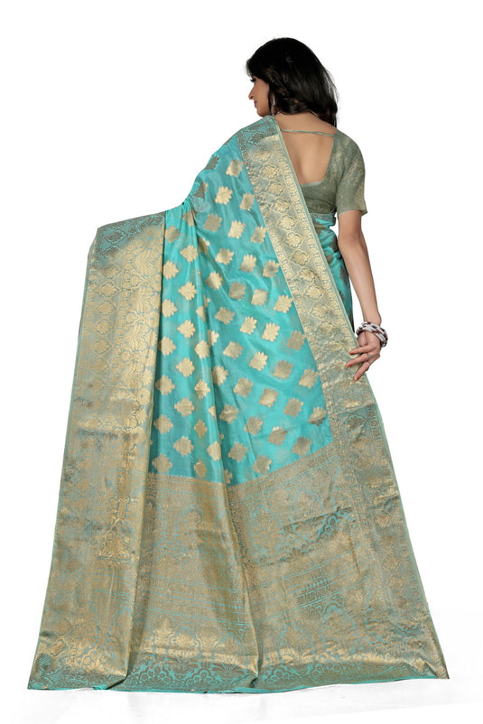 Enchanting Elegance: The Organza Symphony Saree - thevendorvilla