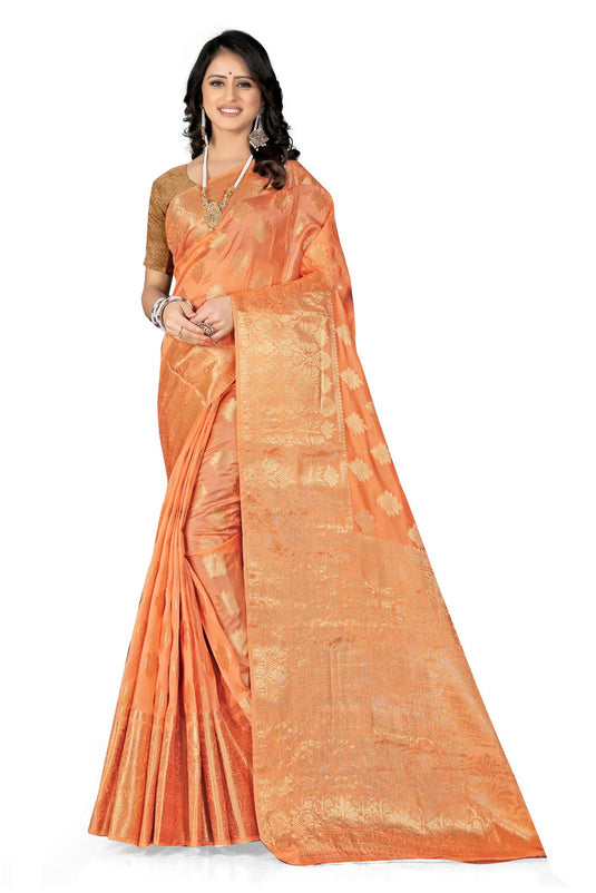 Enchanting Elegance: The Organza Symphony Saree - thevendorvilla
