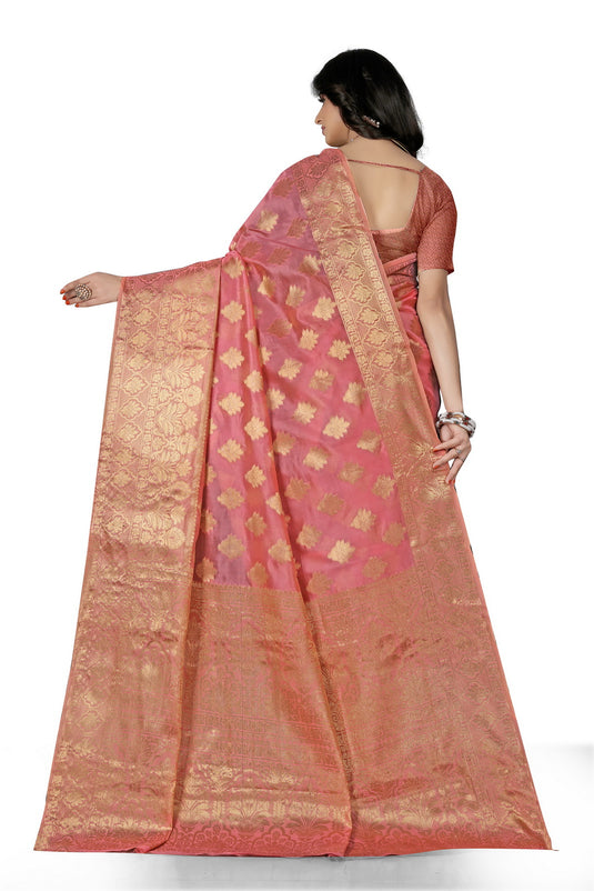 Enchanting Elegance: The Organza Symphony Saree - thevendorvilla