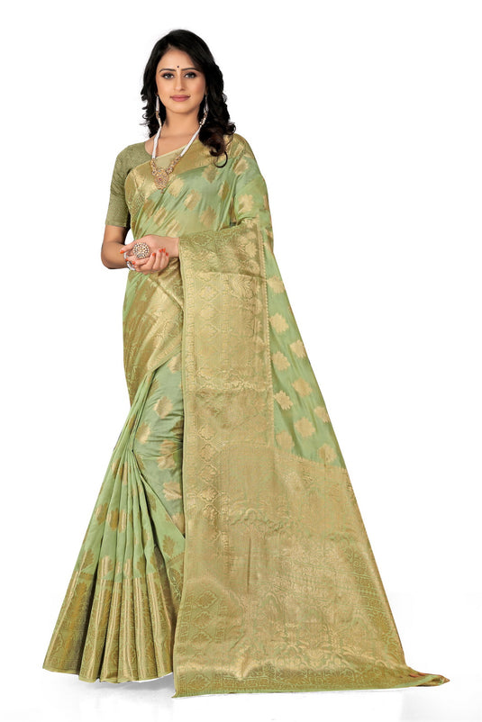 Enchanting Elegance: The Organza Symphony Saree - thevendorvilla