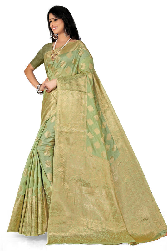 Enchanting Elegance: The Organza Symphony Saree - thevendorvilla