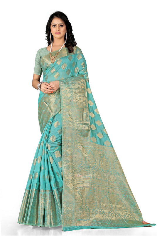 Enchanting Elegance: The Organza Symphony Saree - thevendorvilla