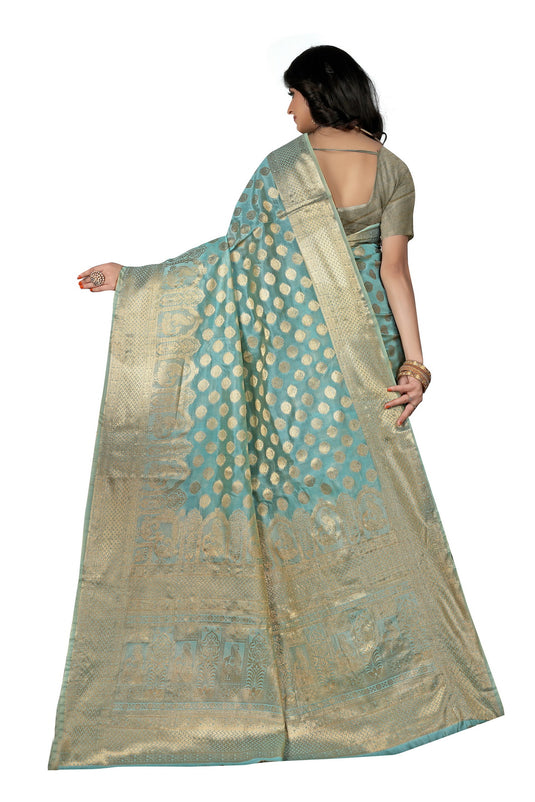 Enchanting Elegance: The Organza Symphony Saree - thevendorvilla