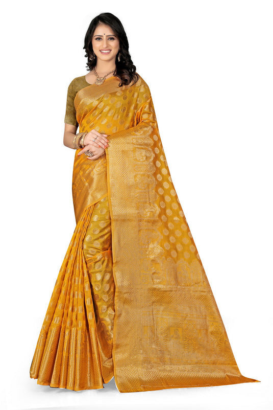 Enchanting Elegance: The Organza Symphony Saree - thevendorvilla