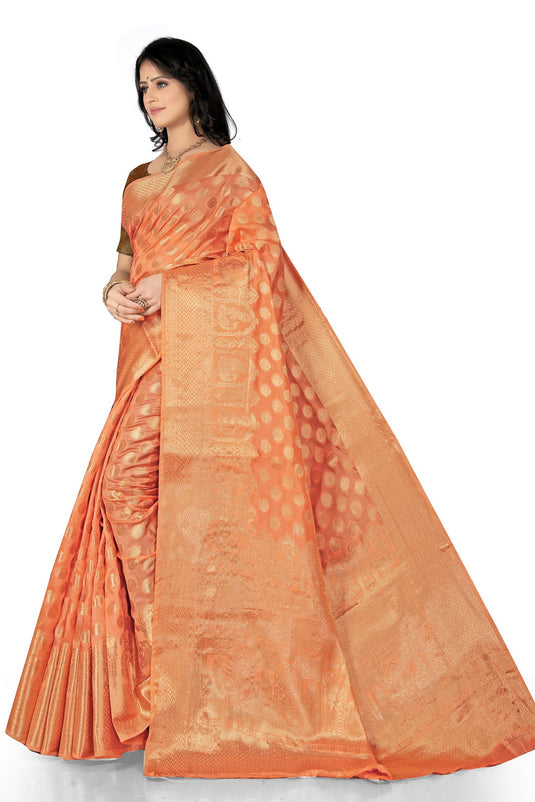 Enchanting Elegance: The Organza Symphony Saree - thevendorvilla